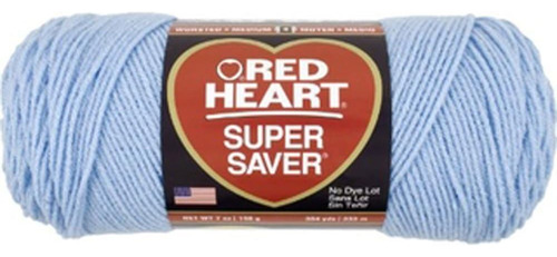 Hilo De Corazón Rojo Super Saver 0381 Azul Claro 7 Oz