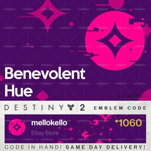 Imagen 1 de 1 de Destiny 2 - Benevolent Hue Emblem Code Ps4-pc-xbox