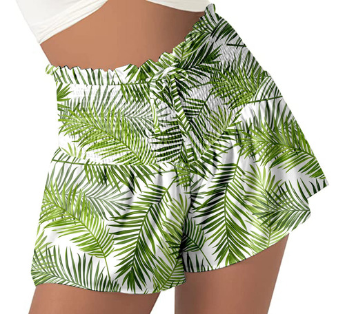 Pantalones Cortos Con Cordón Para Mujer, Casuales, De Verano