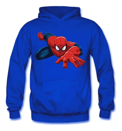 Polerón Canguro Algodón Niños Spiderman