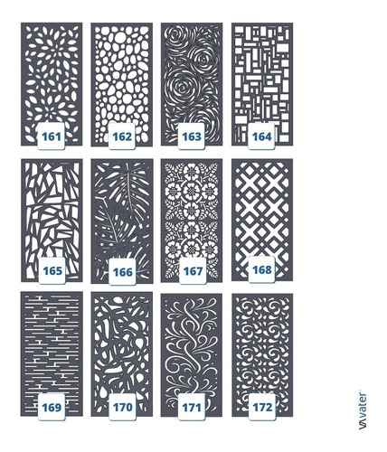Imagen 6 de 8 de Chapa Decorativa Perforada 1200x600x1.6 Diseños Varios