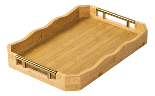 Siring De Plato Rectangular De La Bande S Color De La Madera
