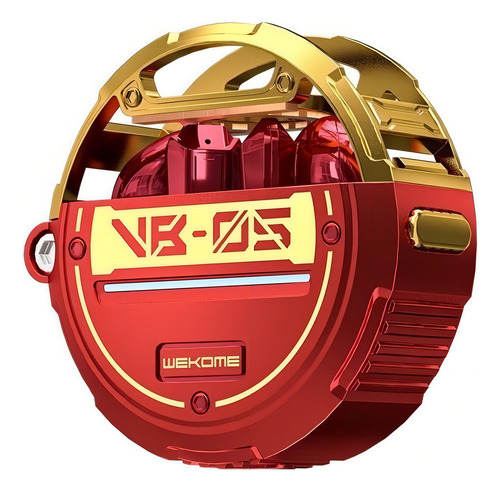 Audífonos Inalámbricos Para Juegos Tws Con Bluetooth 5.3 D Color Rojo