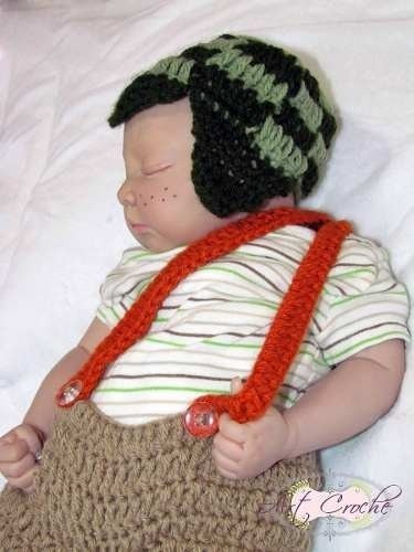 Imagem 3 de 6 de Conjunto Newborn Chaves - Fantasia Chapeu Acessorio