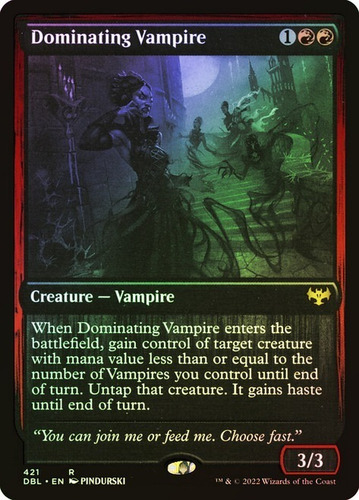 Magic Dominating Vampire Innistrad: Double Feature (foil) (Usado)