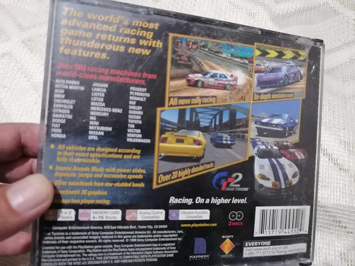 Gran Turismo 2 Ps1, Completo, 2 Discos Y 2 Manuales (Usado)