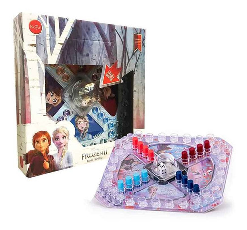 Ludo De Plastico Frozen Ii Tablero Burbuja Y Fichas