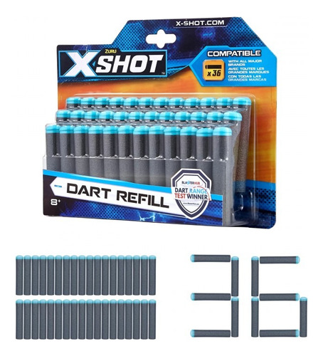 Dardos De Recarga X-shot Paquete X36 Unidades 