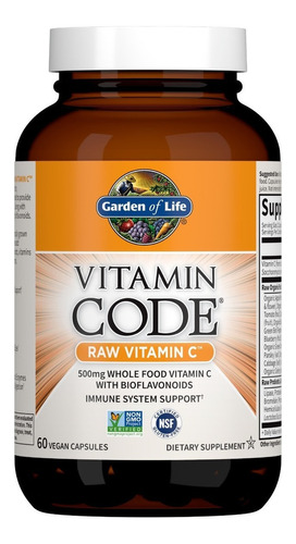Suplemento em cápsula Garden of Life  Vitamin Code vitaminas Vitamin Code