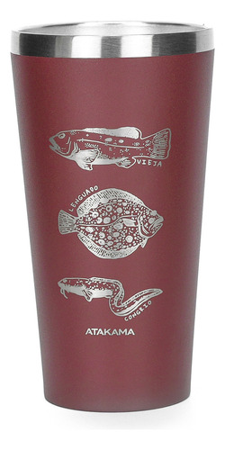 Termo Vaso Atakama Outdoor | 480 Ml | Térmico Color Rojo