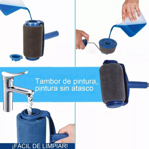 * 7pcs Juego De Brochas Y Rodillos Kit Mini Rodillo De