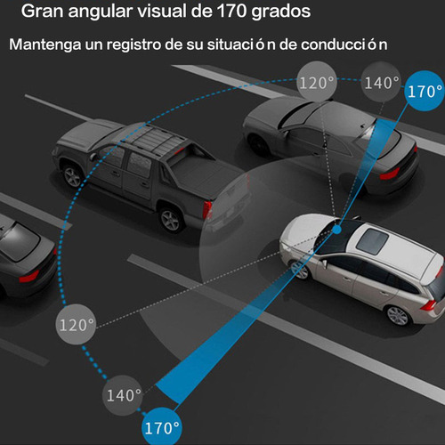 Espejo Retrovisor 2 Cámaras Delantera Y Trasera Con Pantalla