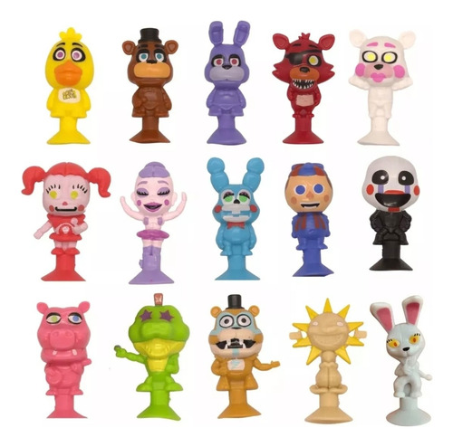 Colección De Ventosas Five Nights At Freddy's Vuala Sorpresa (Usado)