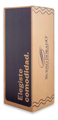 Colchón En Caja Cloudbox 2 Plazas 130x190 cm Espuma Alta Densidad Sueño Dorado
