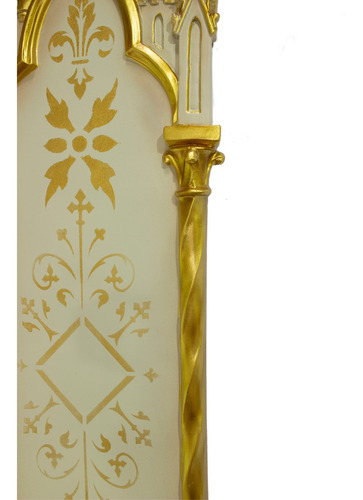 Imagem 2 de 5 de Oratório Peanha Castelo Gótico 90cm Dourado