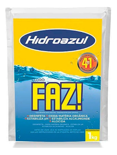 Cloro Faz Saco 1kg Hidroazul