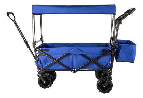 Vevor Carrito Vagón Plegable Multiusos Cámping Con Toldo Color Azul
