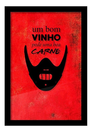 Quadro Porta Rolhas De Vinho Carne