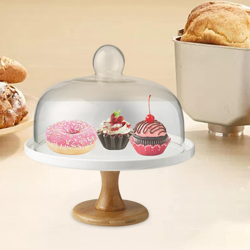Soporte Nórdico Para Tartas, Cubierta De Cristal, Bandeja