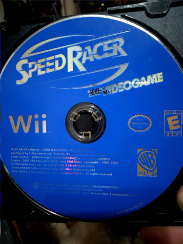 Disco Juego Nintendo Wii Speed Racer