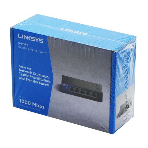 Imagen 6 de 7 de Switch Escritorio Ethernet Gigabit 5 Puertos, Linksys Se3005