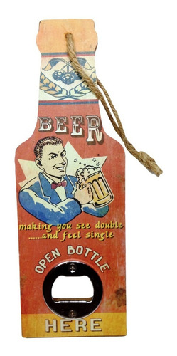 Destapador De Cerveza Modelo Botella Retro Vintage