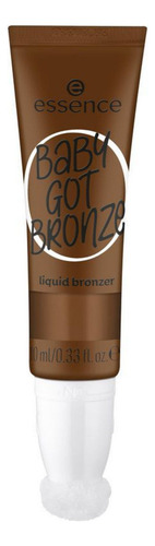 Base de maquiagem Essence Bronzer Líquido Baby Baby Got Bronze Bronzer Líquido Baby Got Bronze Essence tom marrom