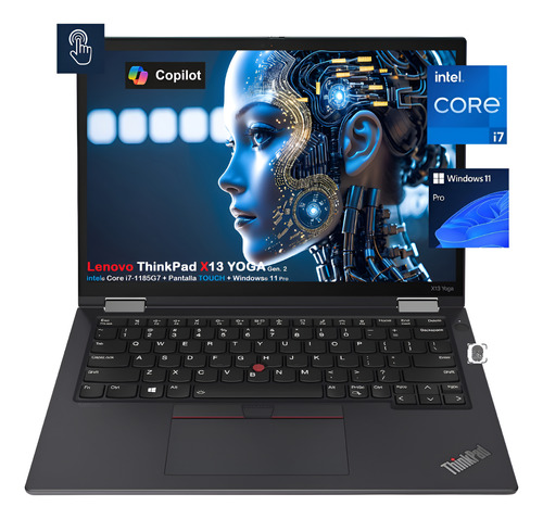 Thinkpad X13 Yoga Gen. 2 Core I7-1185g7 16gb 1tb 13.3-touch Negro (Reacondicionado)