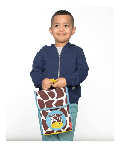 Lonchera térmica Zoo Giraffe School Skip Hop, color dinosaurio, para niños