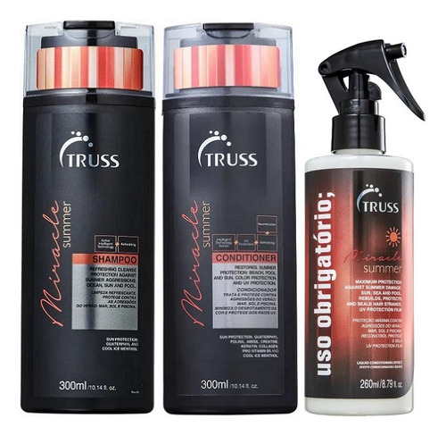 Truss Miracle Summer Shampoo E Condicionador + Spray