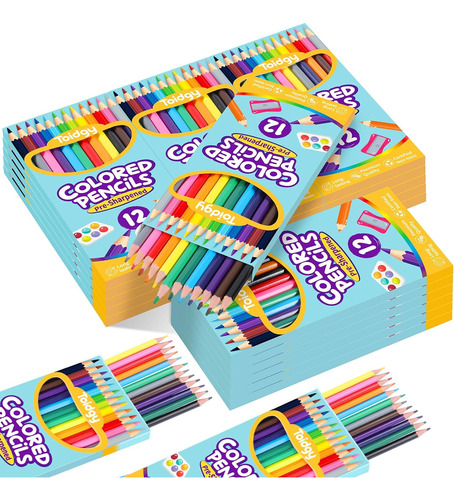 Lápices De Colores De 288 Unidades A Granel, 24 Paquetes De