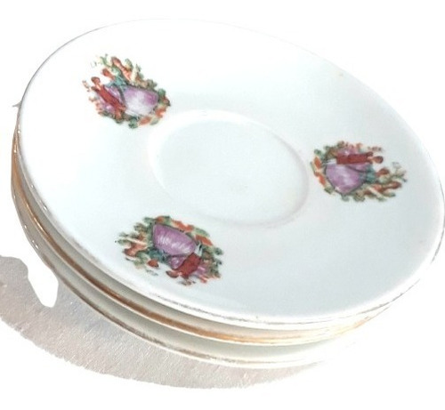 Imagen 2 de 2 de Vajilla Platos Mini Pequeños De Te De Torta Porcelana X8uds