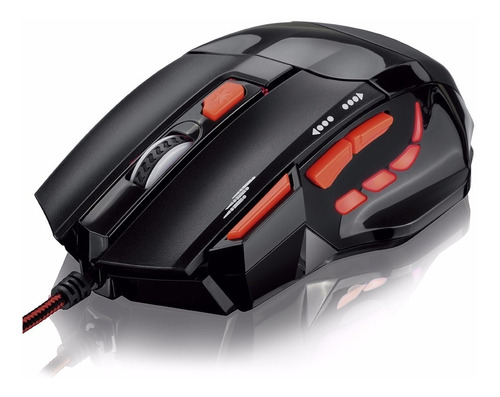 Mouse Gamer Fire 2400dpi 7 Botões E 4 Velocidades Multilaser