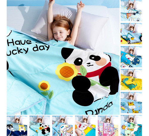 Manta Infantil De Dibujos Animados Colcha Infantil Verano Animal Print Panda