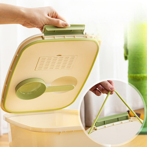 Contenedor De Arroz Moderno Para Organización De Sin Ruedas
