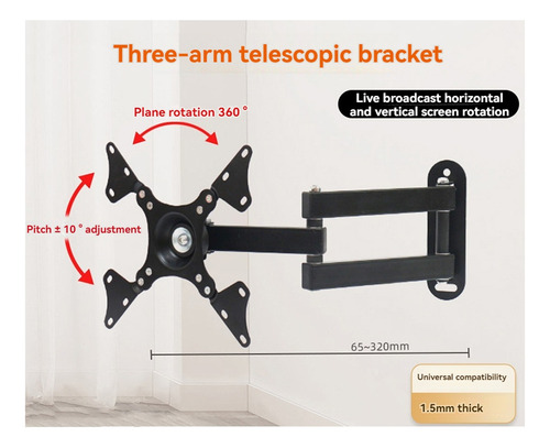 Soporte De Pared Ajustable Universal Universal Rotated-f