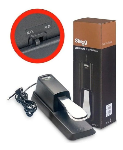 Pedal De Sustain Para Teclado Stagg Susped 10