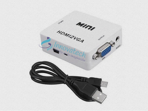 Convertidor Conversor Video Señal Hdmi A Vga  1080p