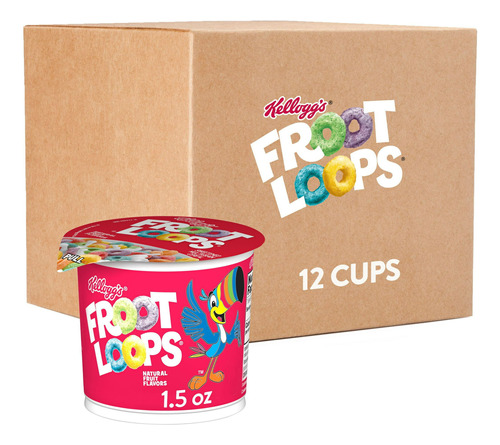 Cereal Desayuno Frío Original Froot Loops Para Niños 12 Pack