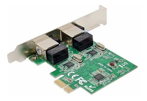 Placa Rede Realtek Dual 2 Portas Gigabit 1000mbps Pcie X1