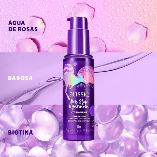 Aussie Non Stop Hydration Leave In Serum Hidratação 95 Ml