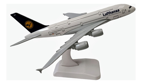 Avión Lufthansa A380/ 18cms Largo / Escala 1:350/metálico. 