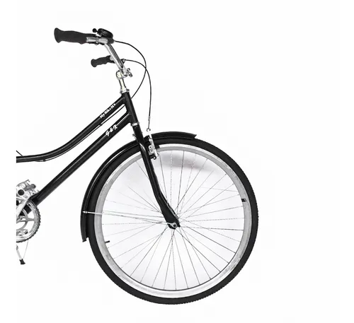 Bicicleta Vintage Urbana Negra Luz Tu Nombre Mybikemx