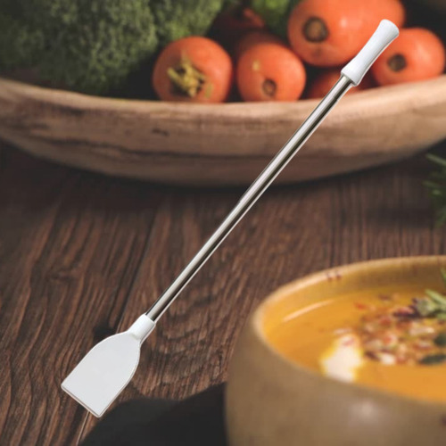 Pá Remo Polietileno Cabo Aço Inox Cozinha Profissional 80cm