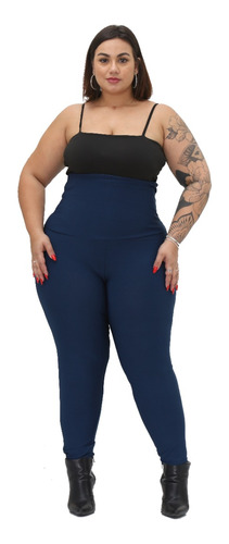 Calça Legging Cós Super Alto Plus Size 68 Ao 74