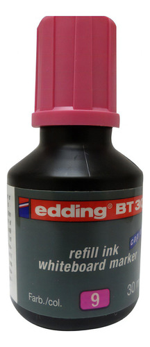 Tinta Edding Bt30 Recargable Para Plumones De Pizarron 30ml Colores Rosa