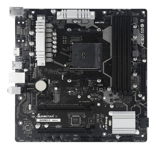 Tarjeta Madre Biostar B450mx-s Am4 Ddr4 Micro Atx