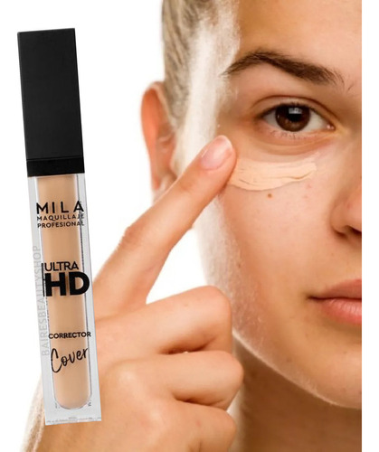 Maquillaje Hidratante Siliconado Corrector Hd Mila Marzi Tono 2812p-03 Asalmonado