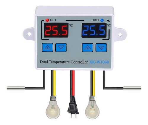 Termostato Digital Doble, Controlador Temperatura