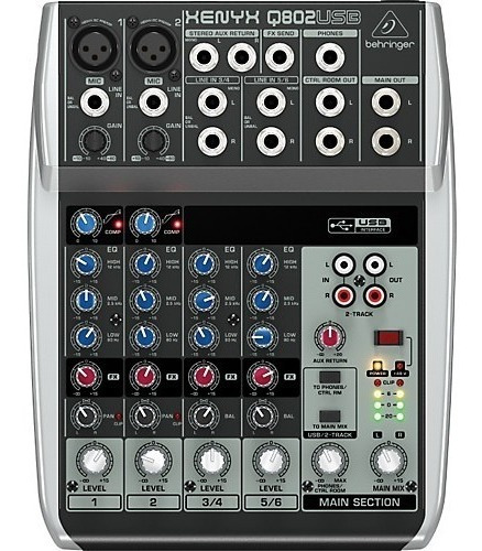 Mixer Behringer Xenyx Q-802 Usb Envío Gratis Cuo